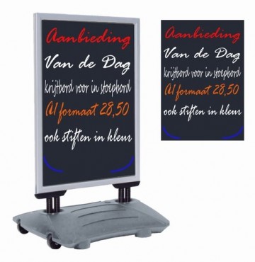 Krijtbord zwart
